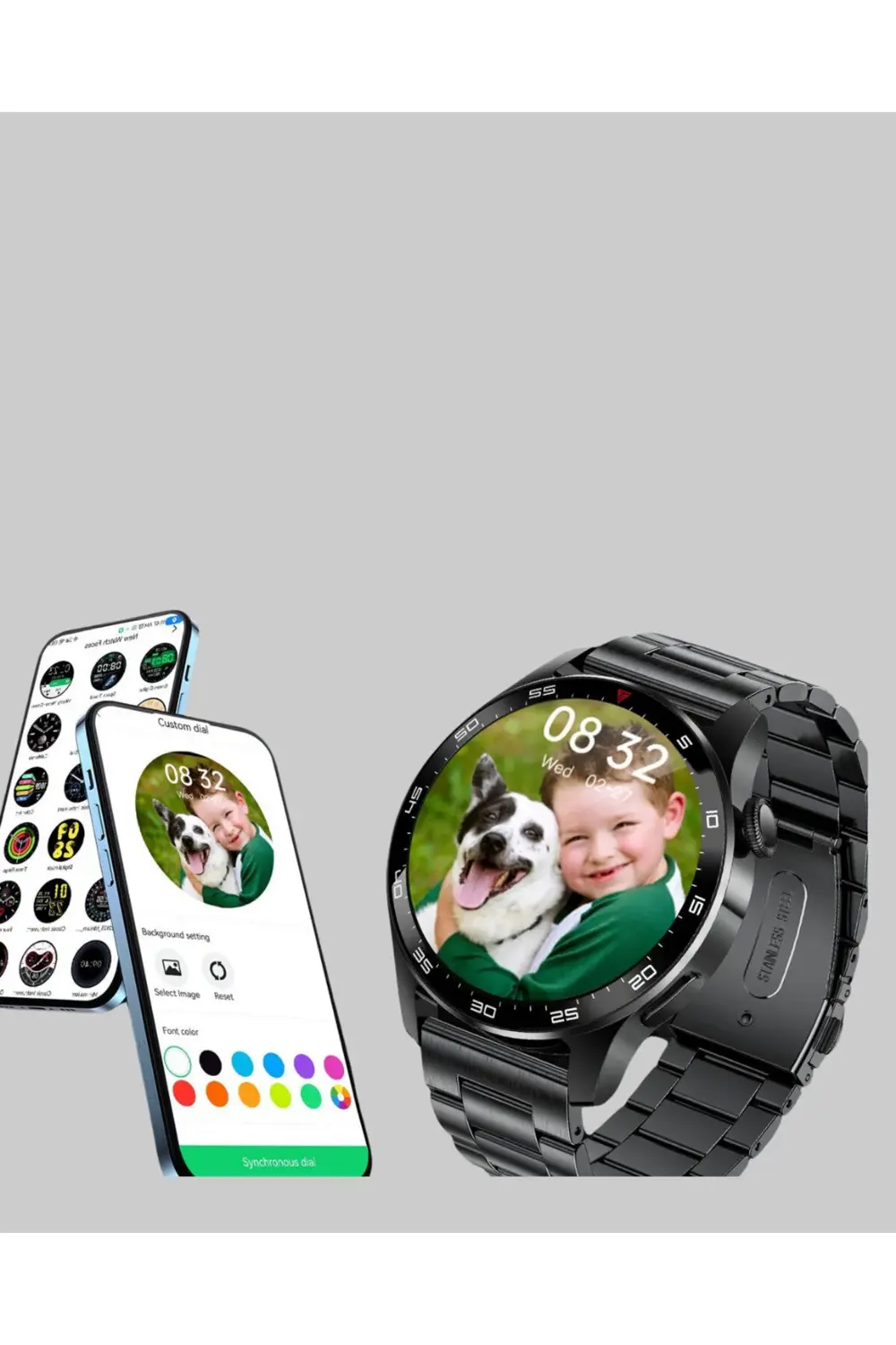 Bluetooth Akıllı Saat – Nabız, Adım Sayar, Uyku Takibi ve Spor Mo