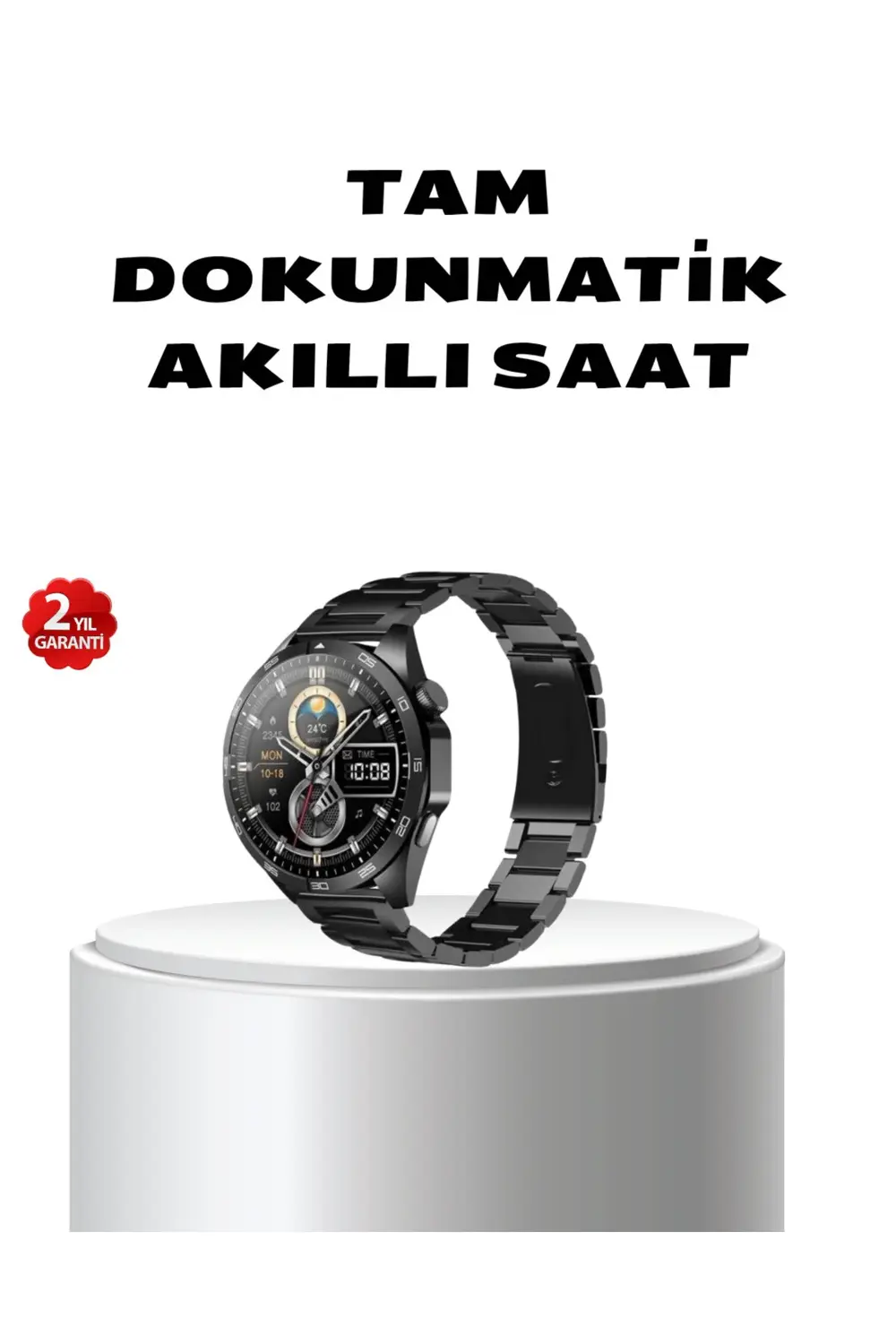 Bluetooth Akıllı Saat – Nabız, Adım Sayar, Uyku Takibi ve Spor Mo