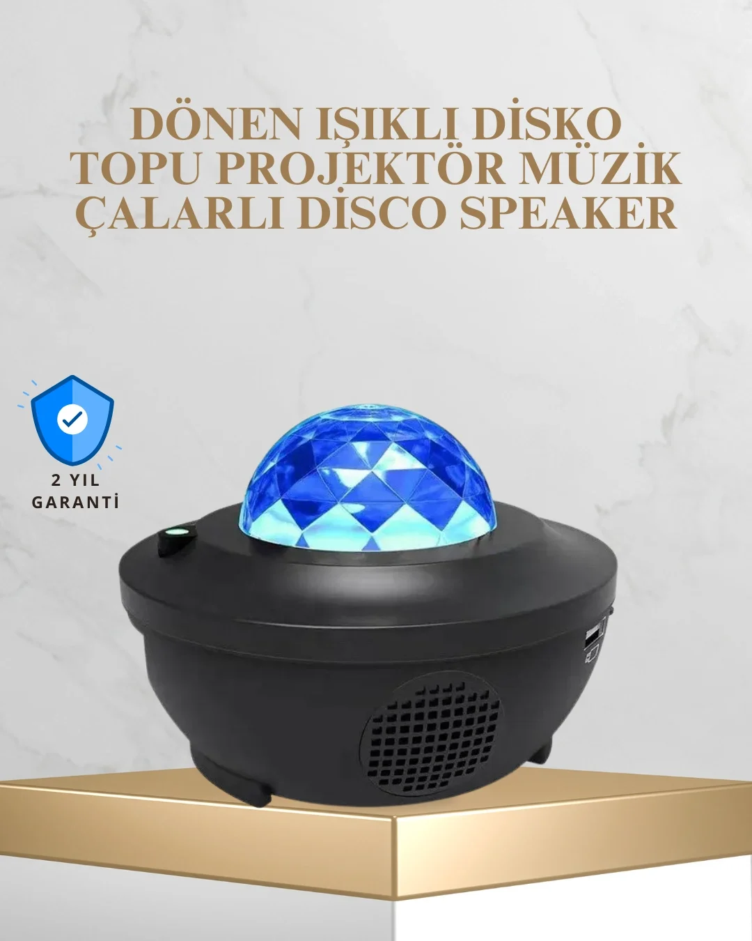 Bluetooth &amp; USB Müzik Çalar Gece Lambası – 50 m² Kapsama, Uzaktan Kumanda