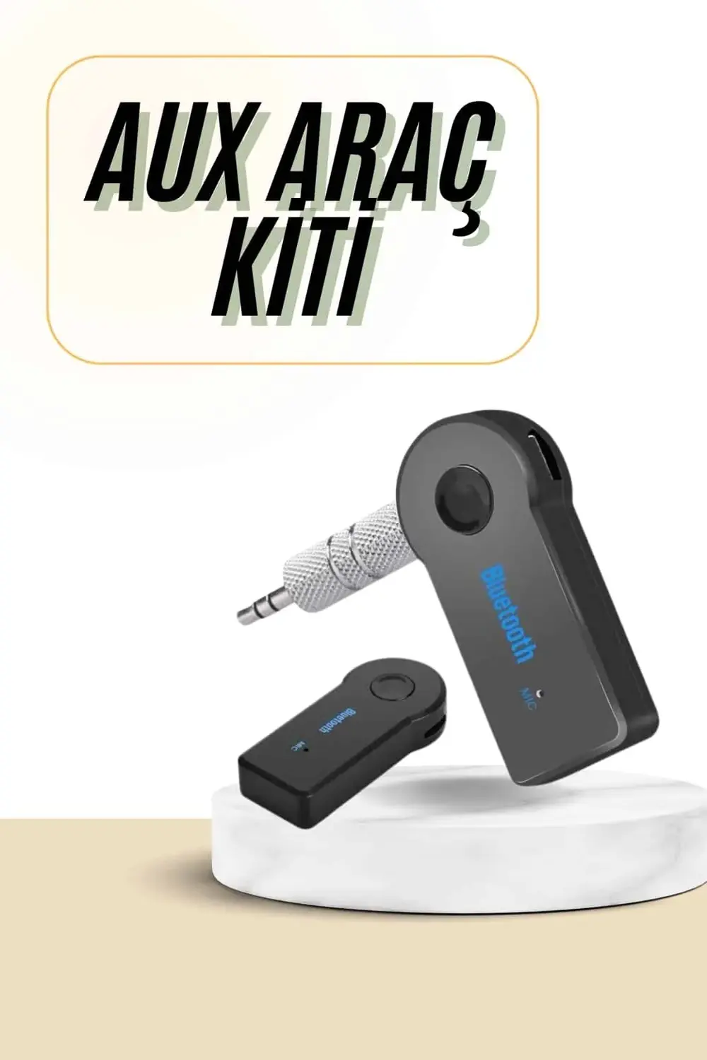 Bluetooth Araç Kiti Aux Çıkışlı Telefon Müzik Alıcı Tüm Cihazlara