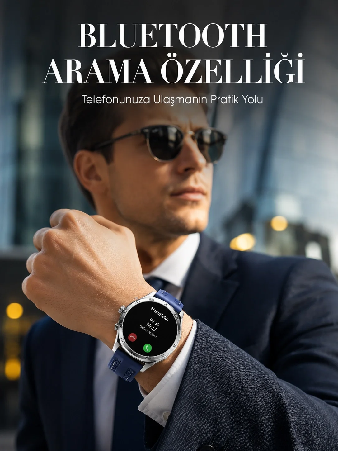 Bluetooth Arama Destekli Uzun Pil Ömürlü Akıllı Saat 3 Kordonlu Bluetooth Arama Destekli Uzun Pil Ömürlü Akıllı Saat 3 Kordonlu