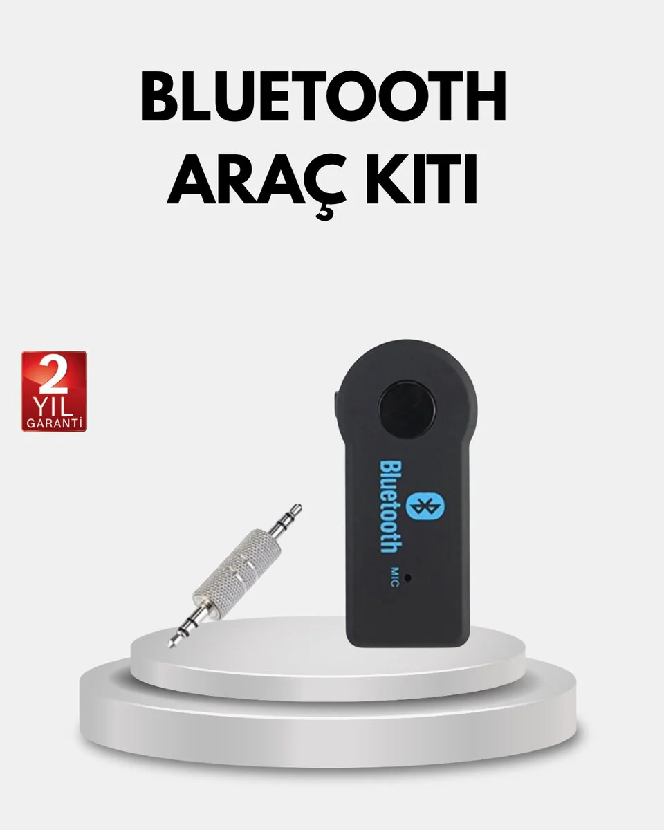 Bluetooth AUX Araç Kit - Kablosuz Müzik ve Eller Serbest Görüşme