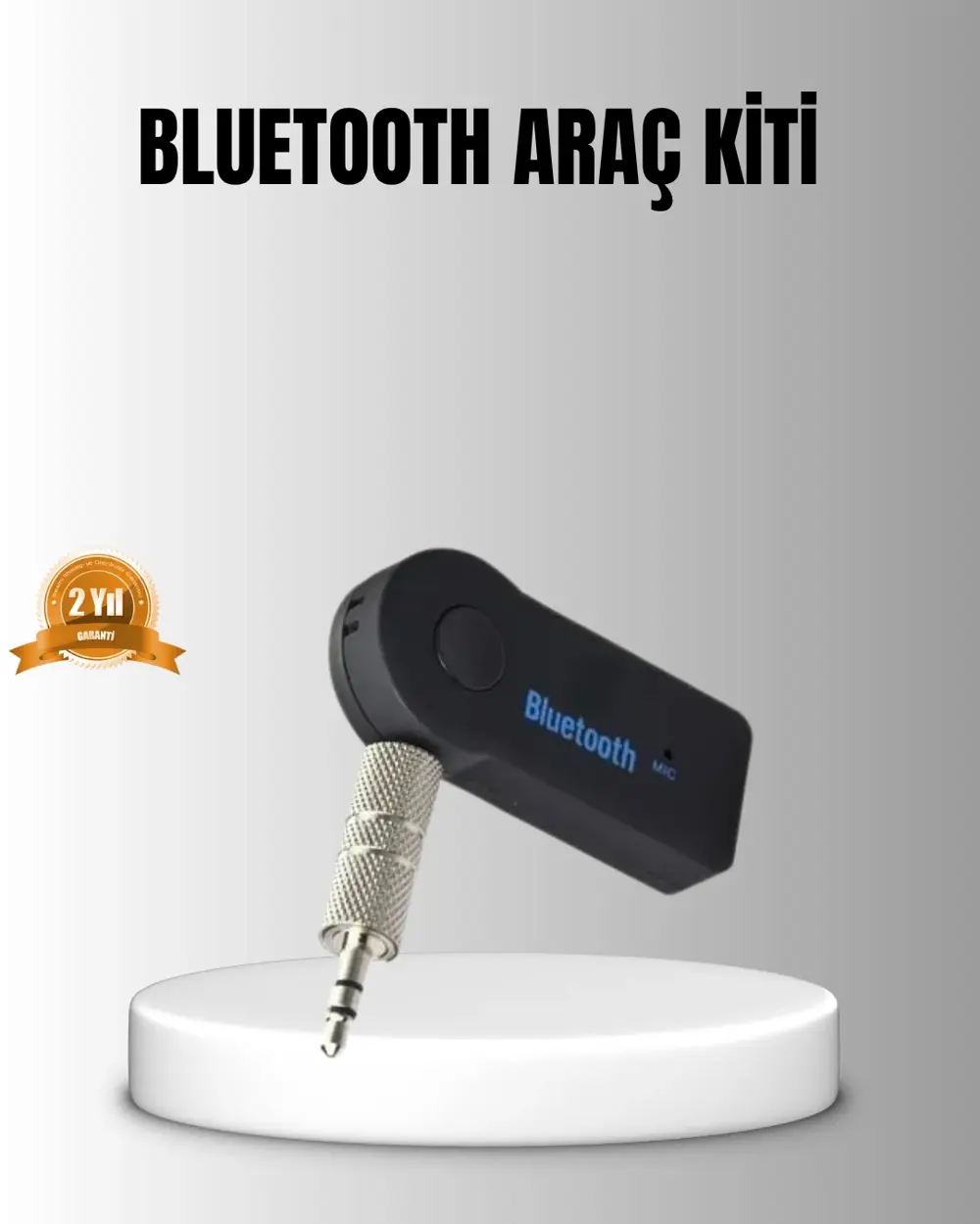 Bluetooth AUX Araç Kiti Eller Serbest Müzik Çalar Dahili Mikrofon