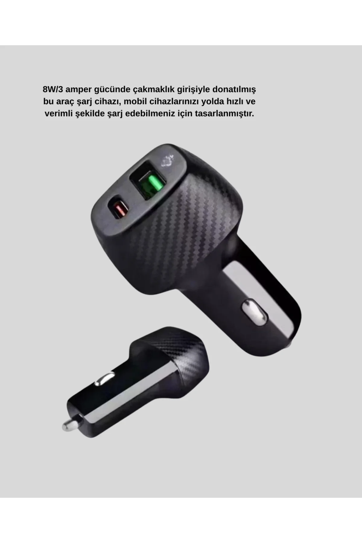 Bluetooth AUX Çevirici ve PD Destekli Araç Şarj Cihazı 2’li Set - Bluetooth AUX Çevirici ve PD Destekli Araç Şarj Cihazı 2’li Set -