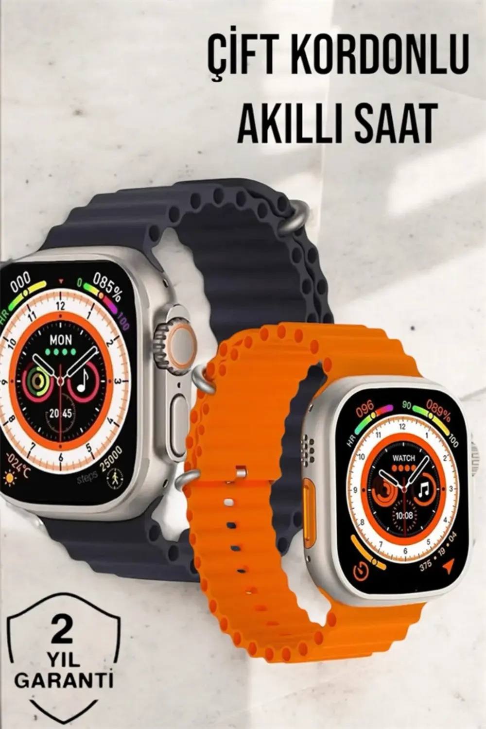 Bluetooth Bağlantılı Nabız, Kan Basıncı, Oksijen Ölçer Akıllı Saa