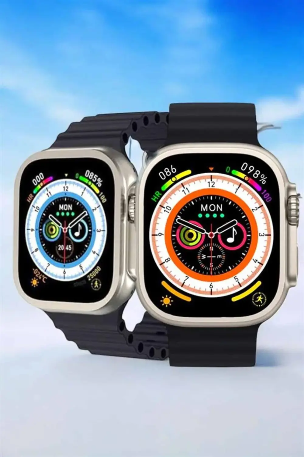 Bluetooth Bağlantılı Nabız, Kan Basıncı, Oksijen Ölçer Akıllı Saa