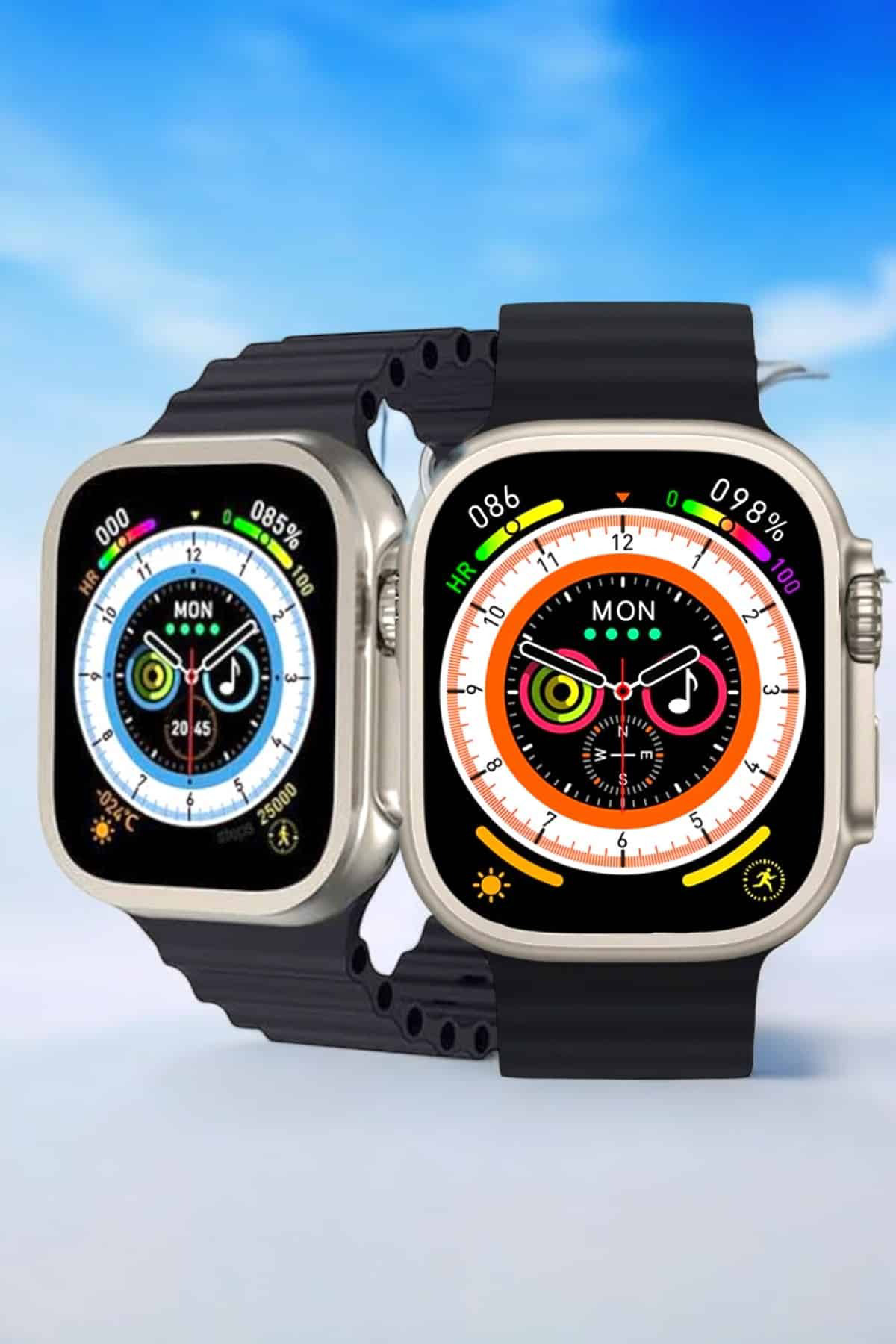 Bluetooth Bağlantılı Nabız, Kan Basıncı, Oksijen Ölçer Akıllı Saa