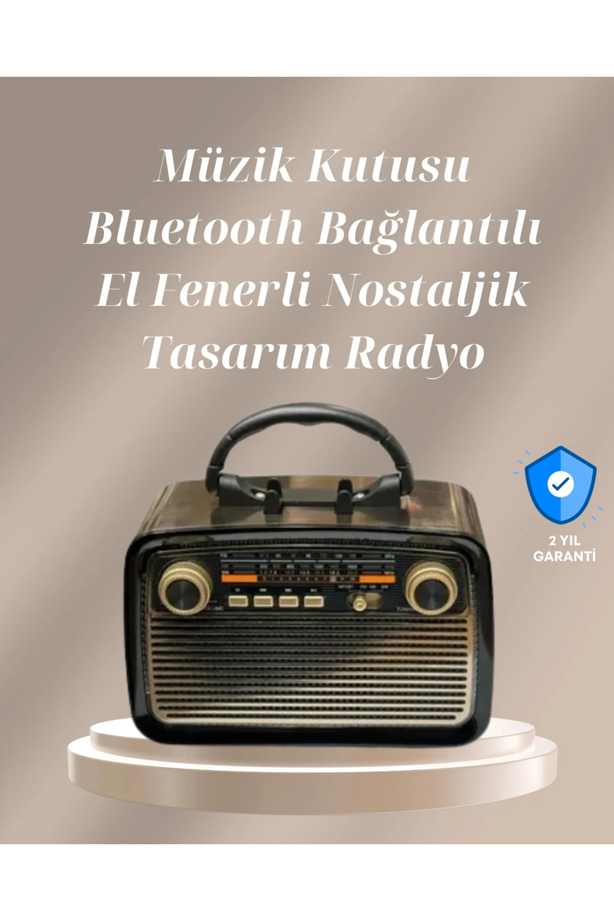 Bluetooth Bağlantılı Taşınabilir Hoparlör – Fm/Am Radyo Özellikli Şarj Edilebilir Batarya 1 Kg