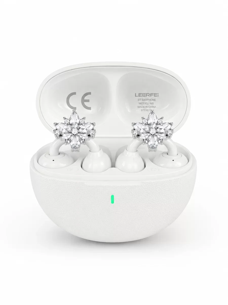 Bluetooth Bağlantılı Küpeli Kablosuz Kulaklık Uzun Pil Ömrü
