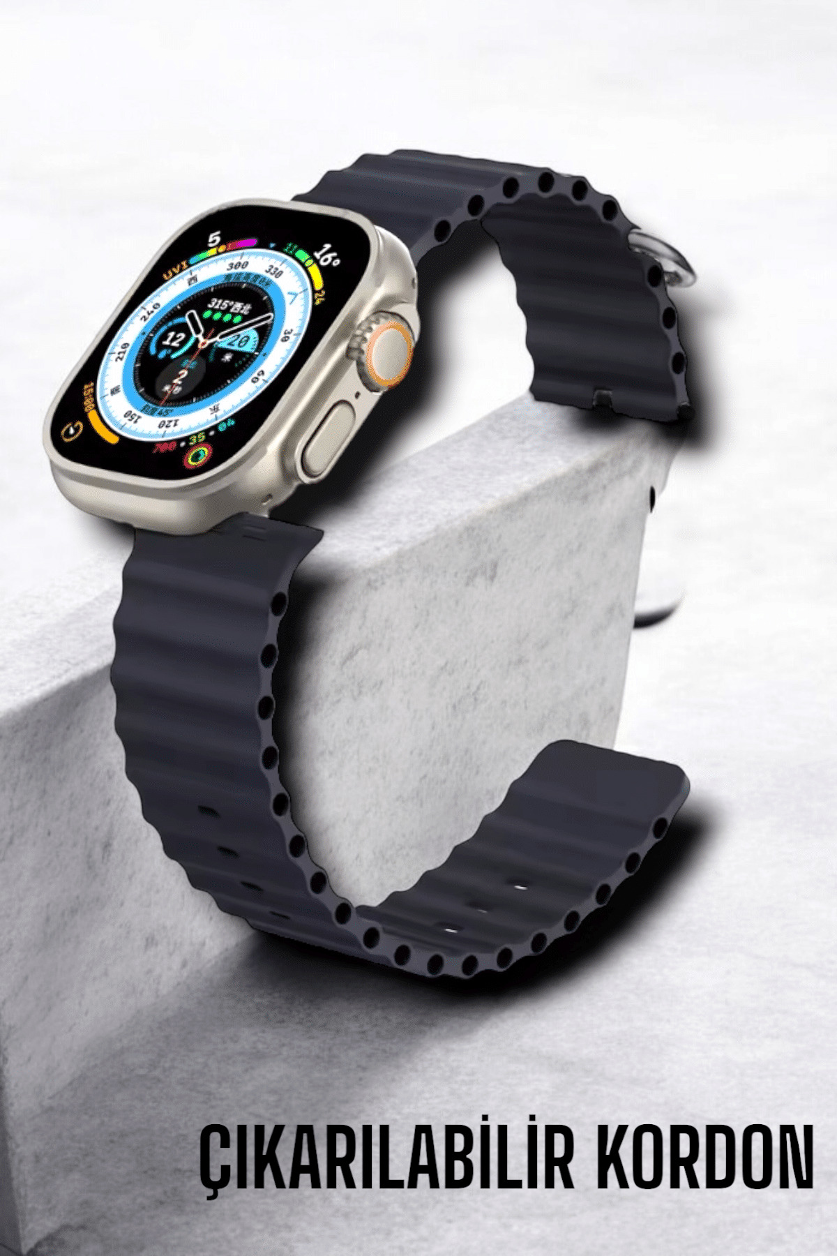 Bluetooth Bağlantılı Nabız, Kan Basıncı, Oksijen Ölçer Akıllı Saa