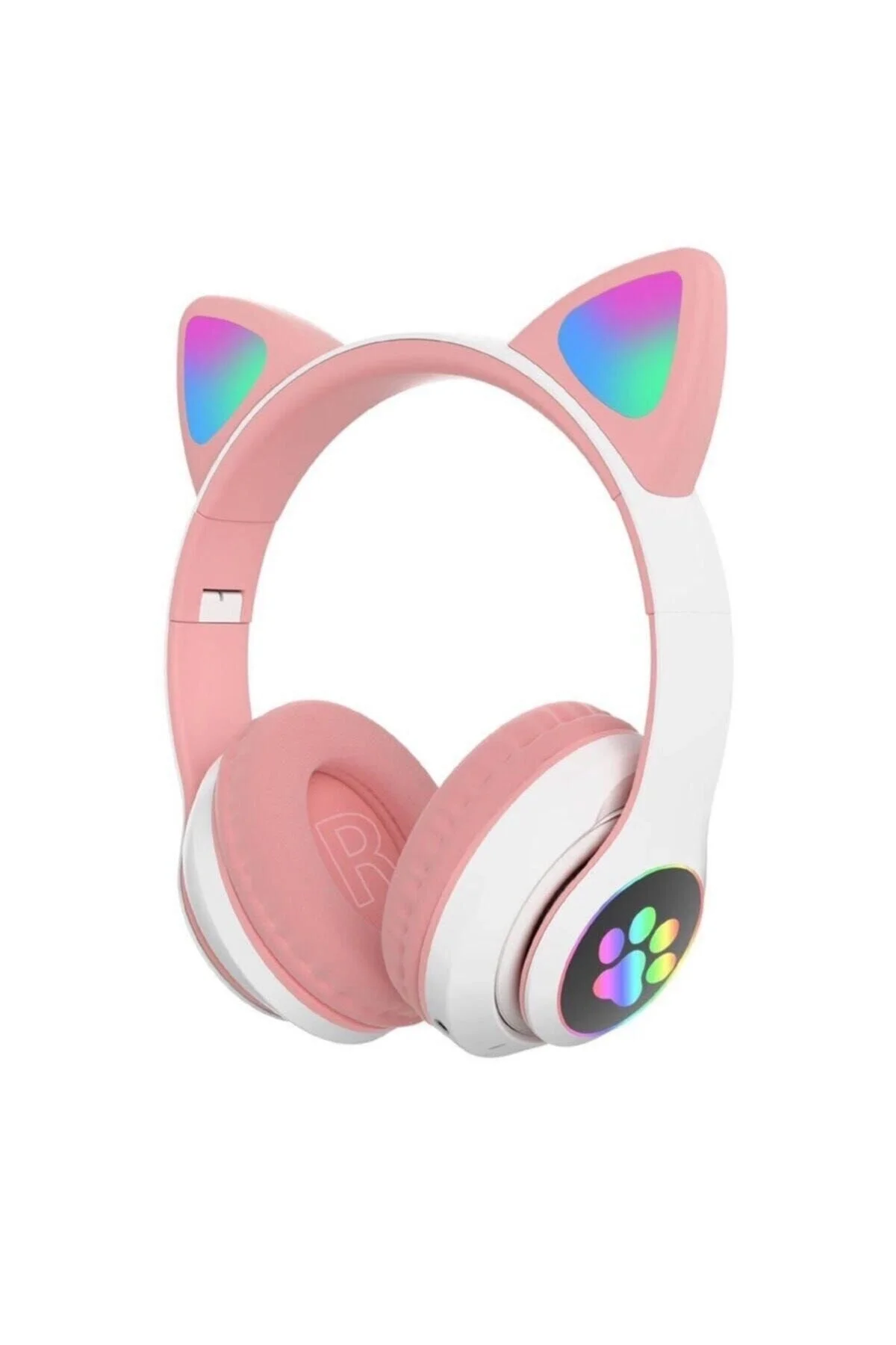 Bluetooth bağlantılı pembe kulak üstü kulaklık mikrofonlu 5.1 surround ANC 2 yıl garantili