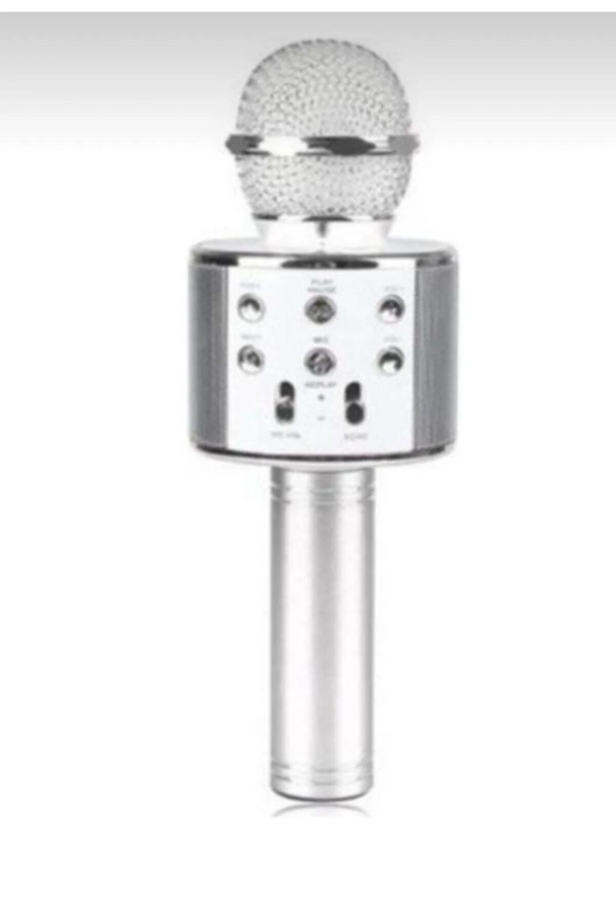 Bluetooth bağlantılı metalik karaoke mikrofon 2 yıl garantili - Elektronik - Müzik Sistemleri