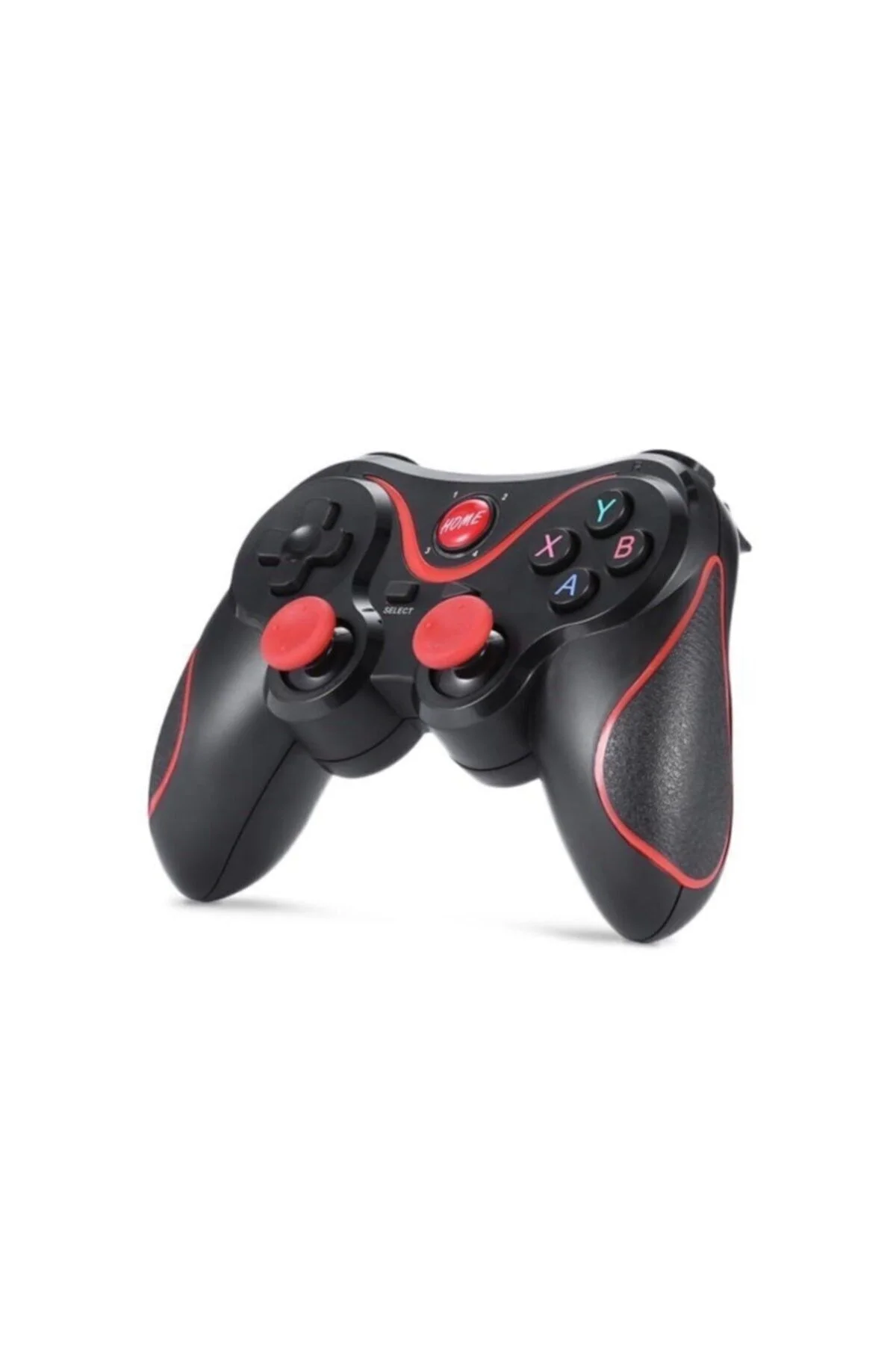 Bluetooth bağlantılı siyah gamepad telefon tutucu standlı PC uyumlu kablosuz oyun kolu