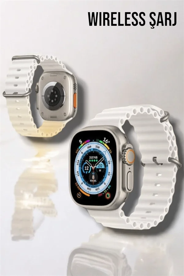 Bluetooth Bağlantılı 49MM Dokunmatik Akıllı Saat Sağlık ve Spor Takip Özellikli Bluetooth Bağlantılı 49MM Dokunmatik Akıllı Saat Sağlık ve Spor Takip Özellikli