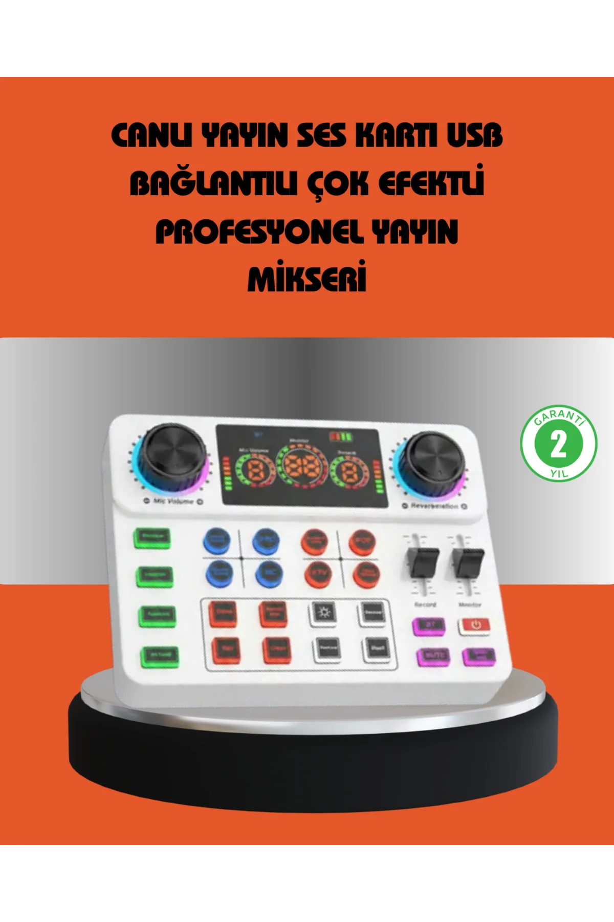 Bluetooth Bağlantılı Karaoke ve Yayın Ses Kontrol Ünitesi - ayr6391-8179