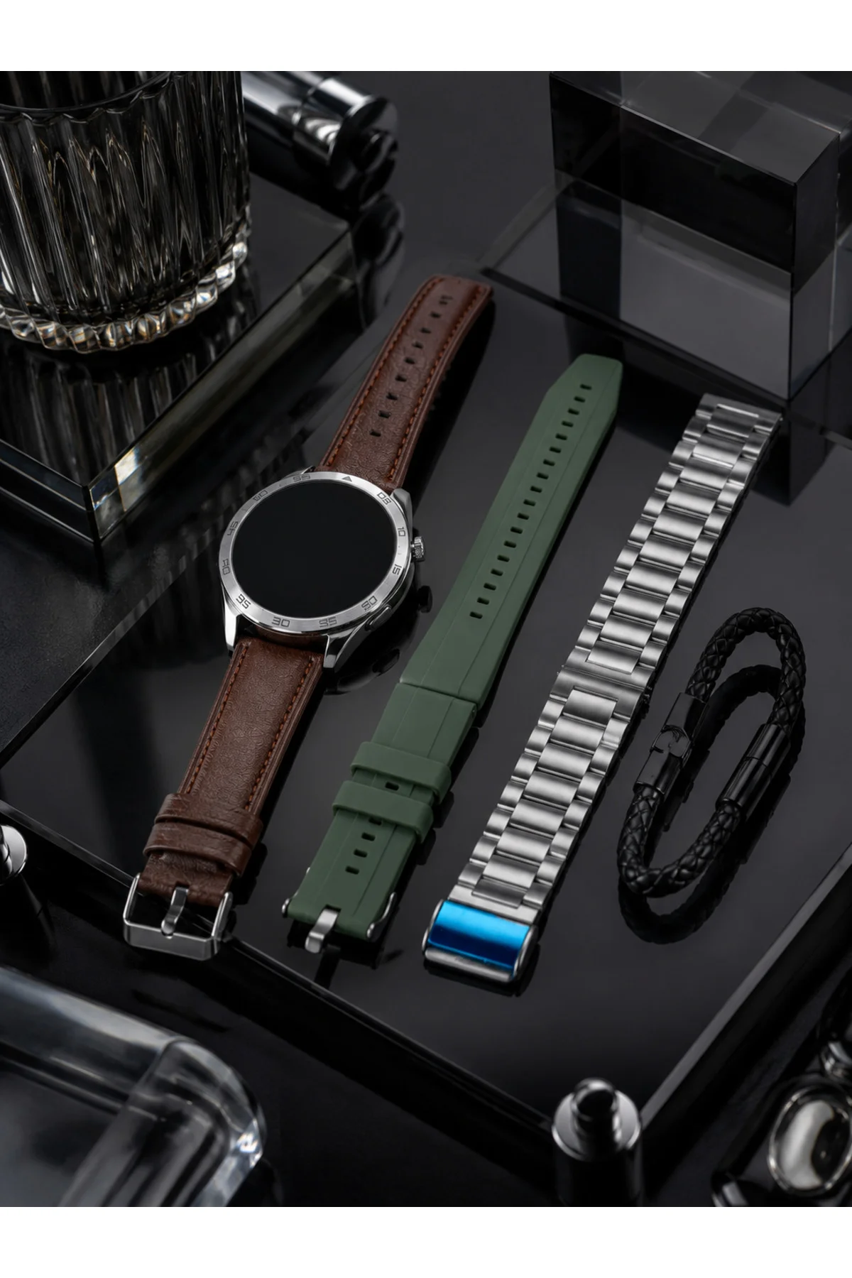 Bluetooth Bağlantılı Günlük Yaşam ve Spor Takip Akıllı Saati - Görsel 2