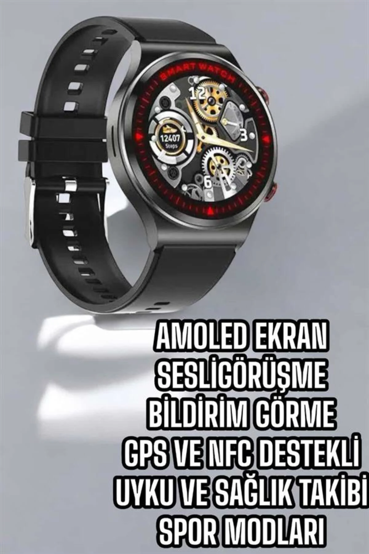 Bluetooth Bağlantılı Akıllı Saat Tüm Telefonlara Uyumlu Değiştiri