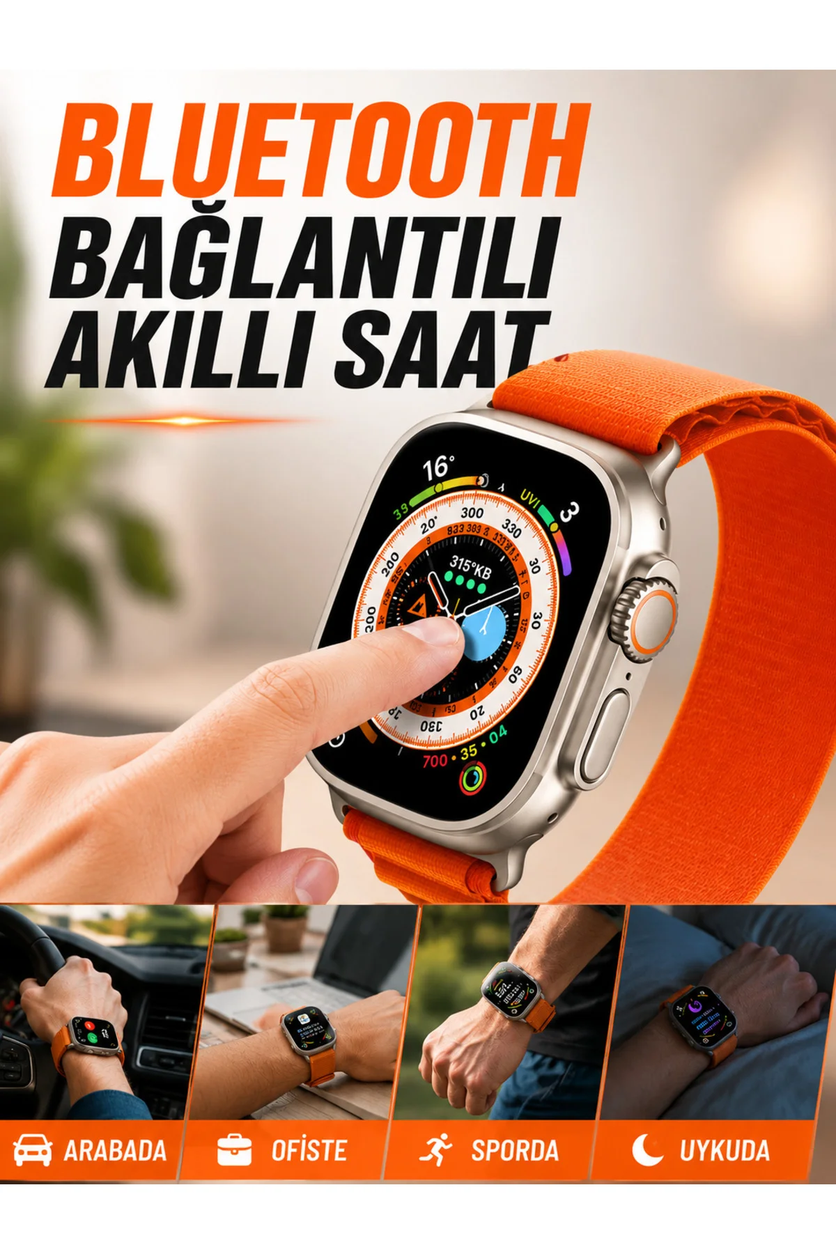 BLUETOOTH BAĞLANTILI AKILLI SAAT