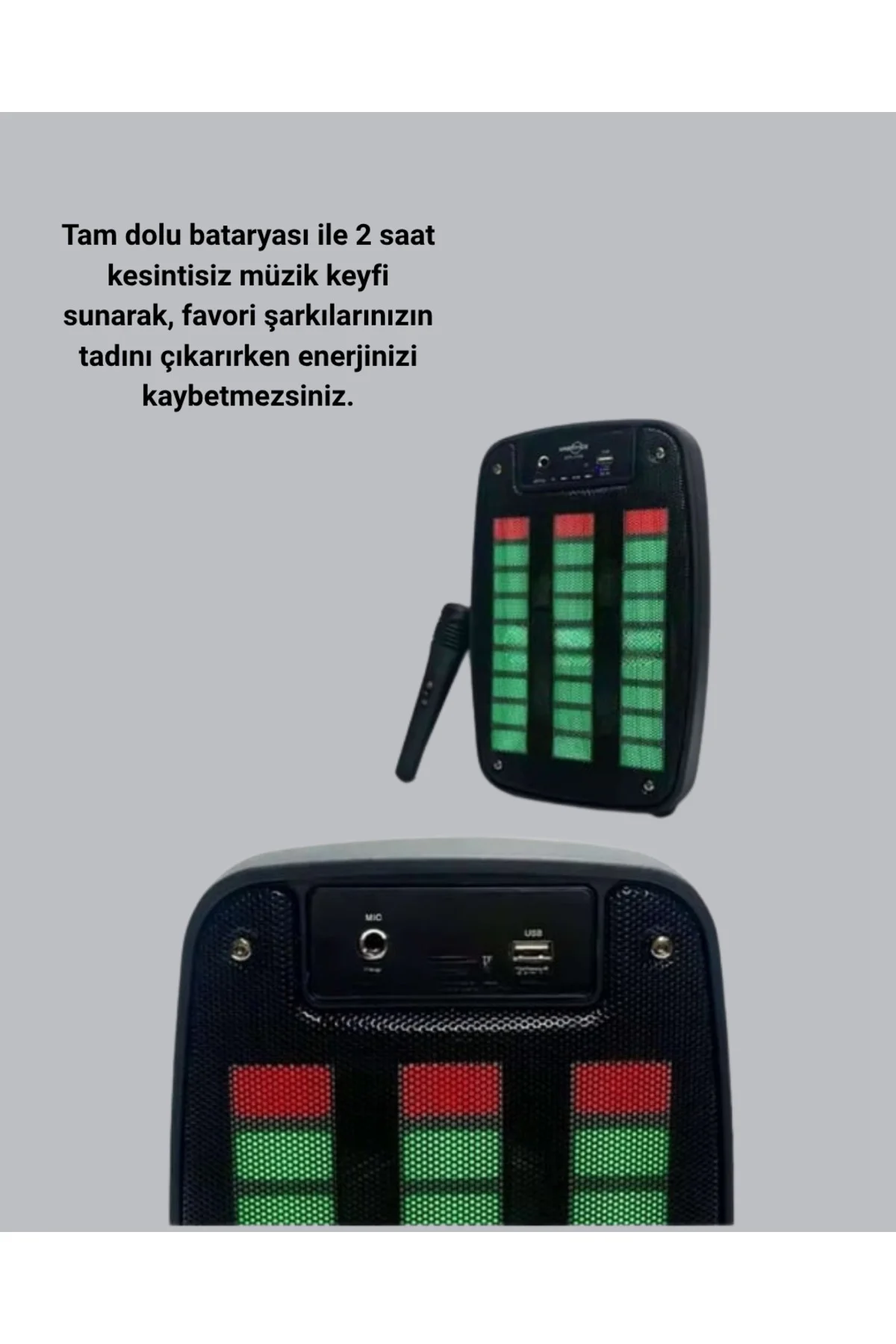 Bluetooth Bağlantılı Taşınabilir Müzik Cihazı – 2 Saat Kesintisiz