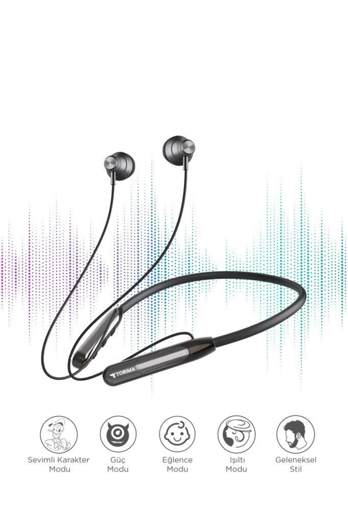 Bluetooth Boyun Askılı Kulaklık Wireless Neckband V5.4 Extra Bass