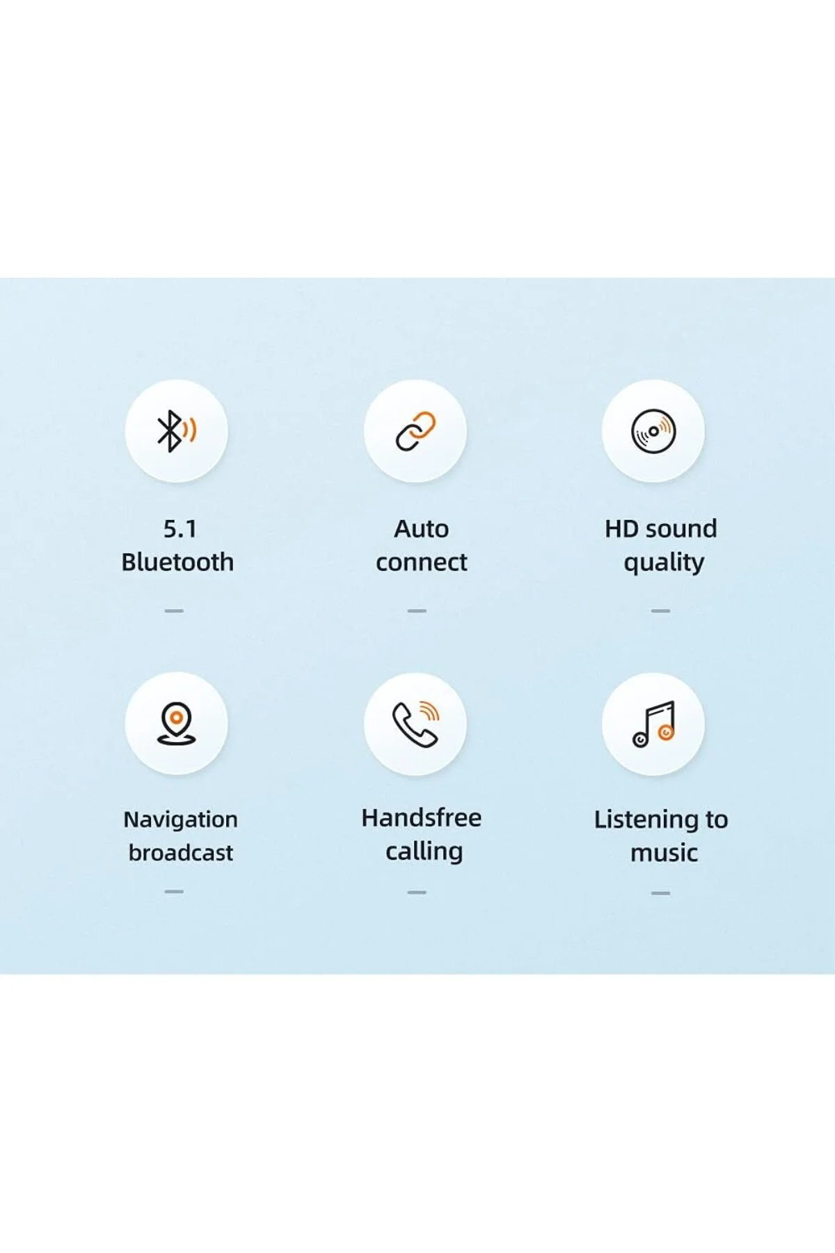 Bluetooth Car Receiver Aux, Gri