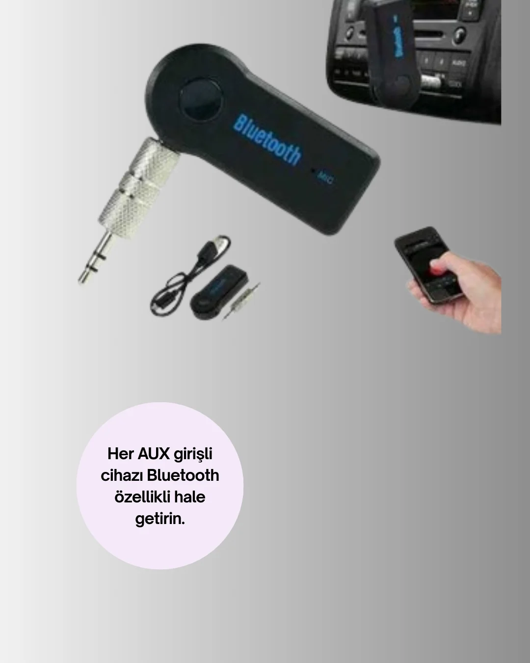 Bluetooth Destekli AUX Müzik ve Konuşma Cihazı Fiyatı, Yorumları ve Özellikleri