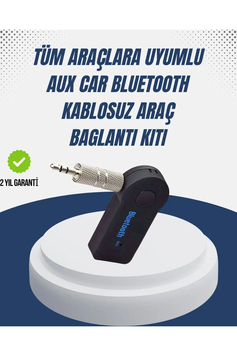 Bluetooth Destekli AUX Müzik ve Konuşma Cihazı