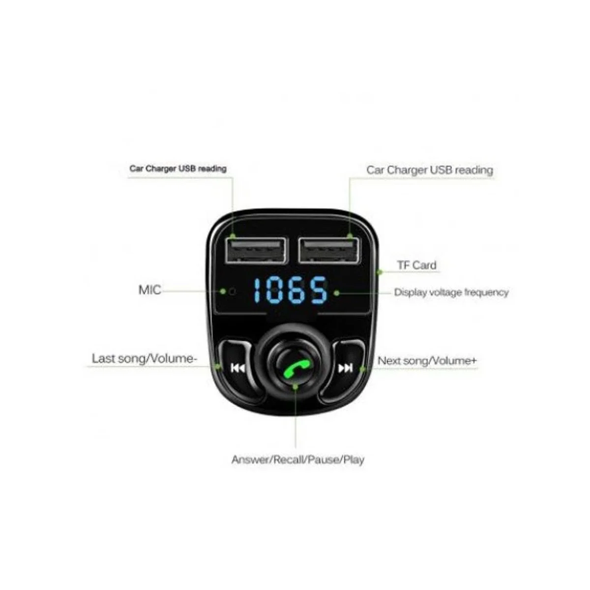 Bluetooth Fm Transmitter Car X8 Fiyatı, Yorumları ve Özellikleri
