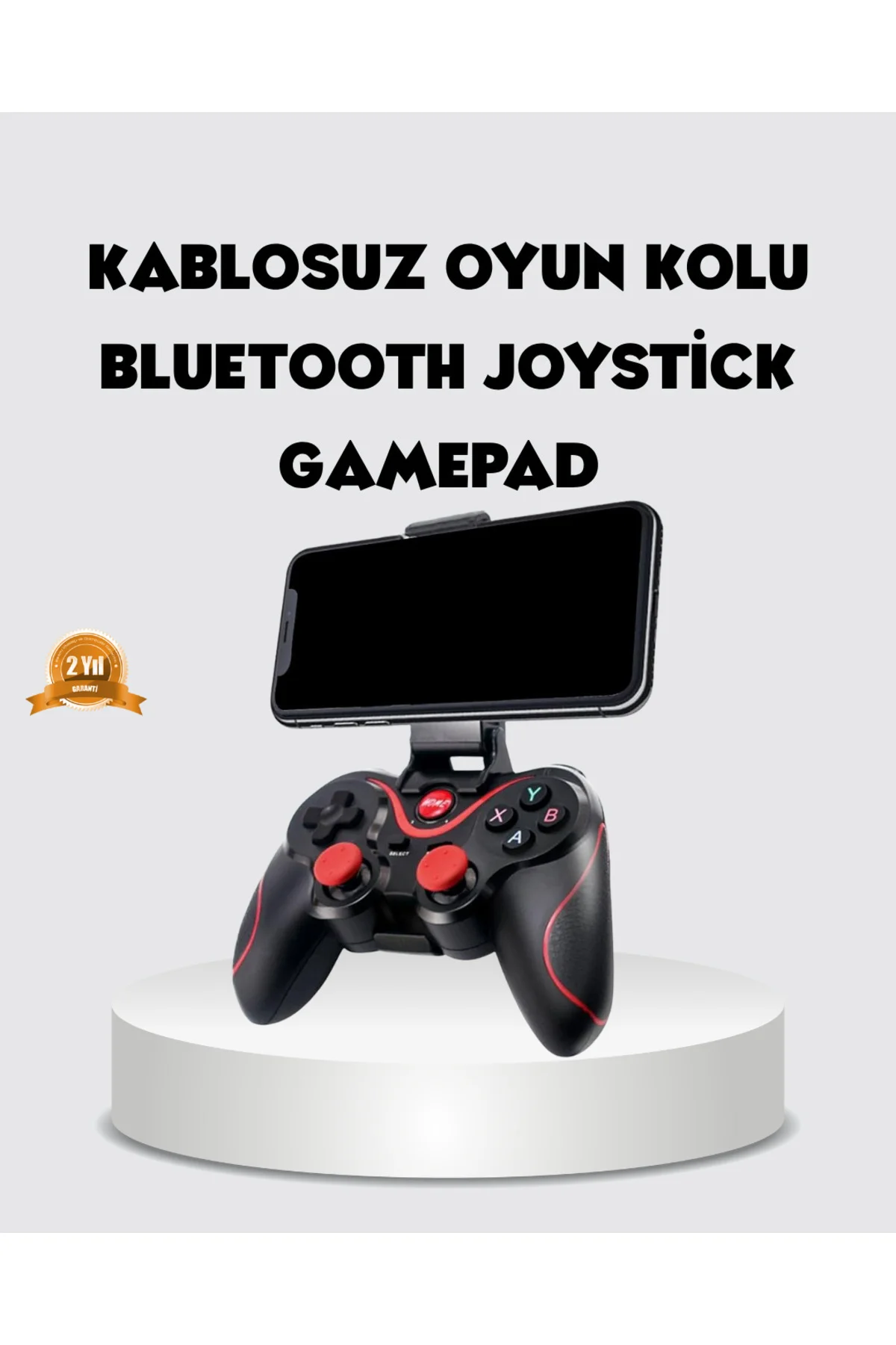 Bluetooth Gamepad Kablosuz Oyun Kumandası Tek Cihaz Destekli
