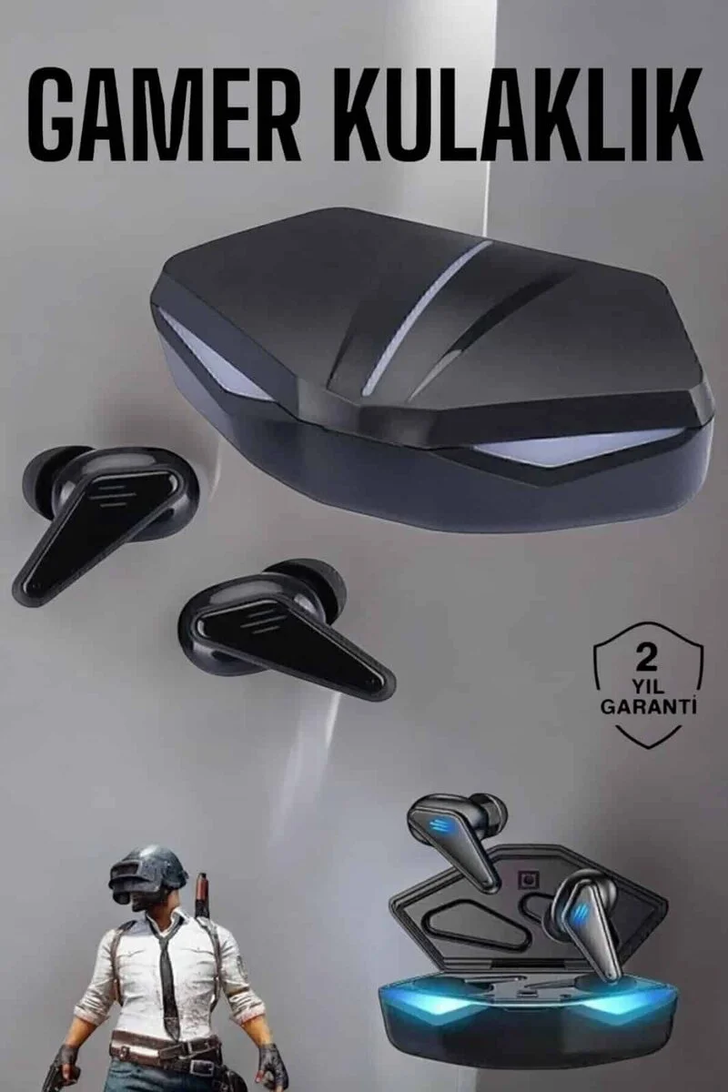 Bluetooth Gamer Kulaklık - ANC, 3D Ses, IPX5 Su Geçirmez, 5 Saat Pil Ömrü, Bluetooth 5.0