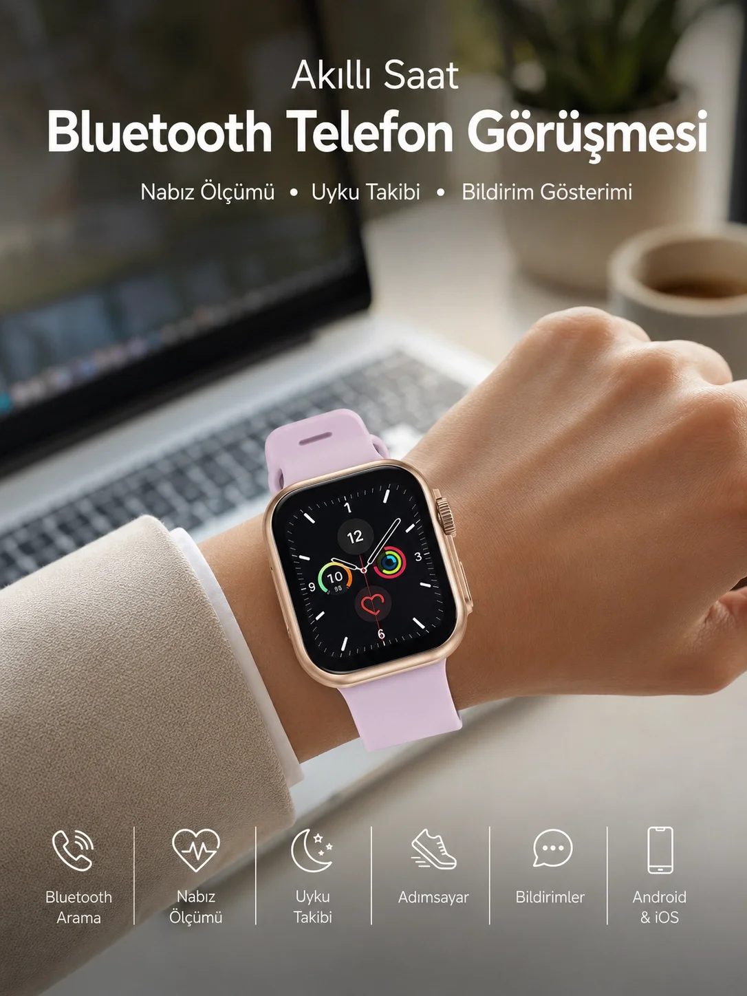 Bluetooth Görüşmeli Akıllı Saat, Sağlık Takibi ve Akıllı Bildirim Özellikleriyle Günlük Hayatınızı Kolaylaştırır Fiyatı, Yorumları ve Özellikleri