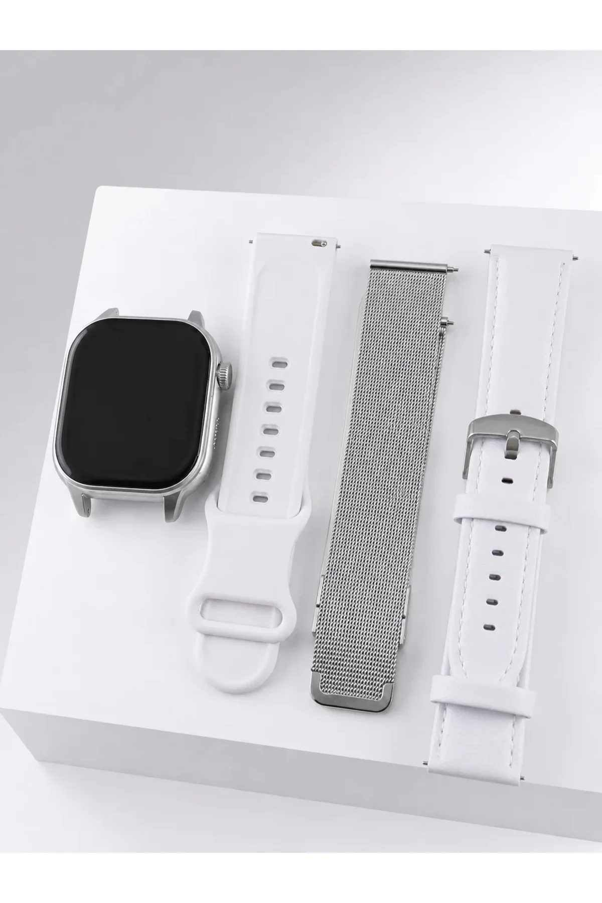 Bluetooth Görüşmeli Dokunmatik Akıllı Saat 3 Farklı Kordon Seçeneği Bluetooth Görüşmeli Dokunmatik Akıllı Saat 3 Farklı Kordon Seçeneği