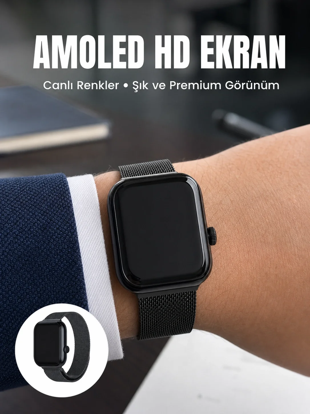Bluetooth Görüşmeli Dokunmatik Akıllı Saat 3 Farklı Kordon Seçeneği Fiyatı, Yorumları ve Özellikleri