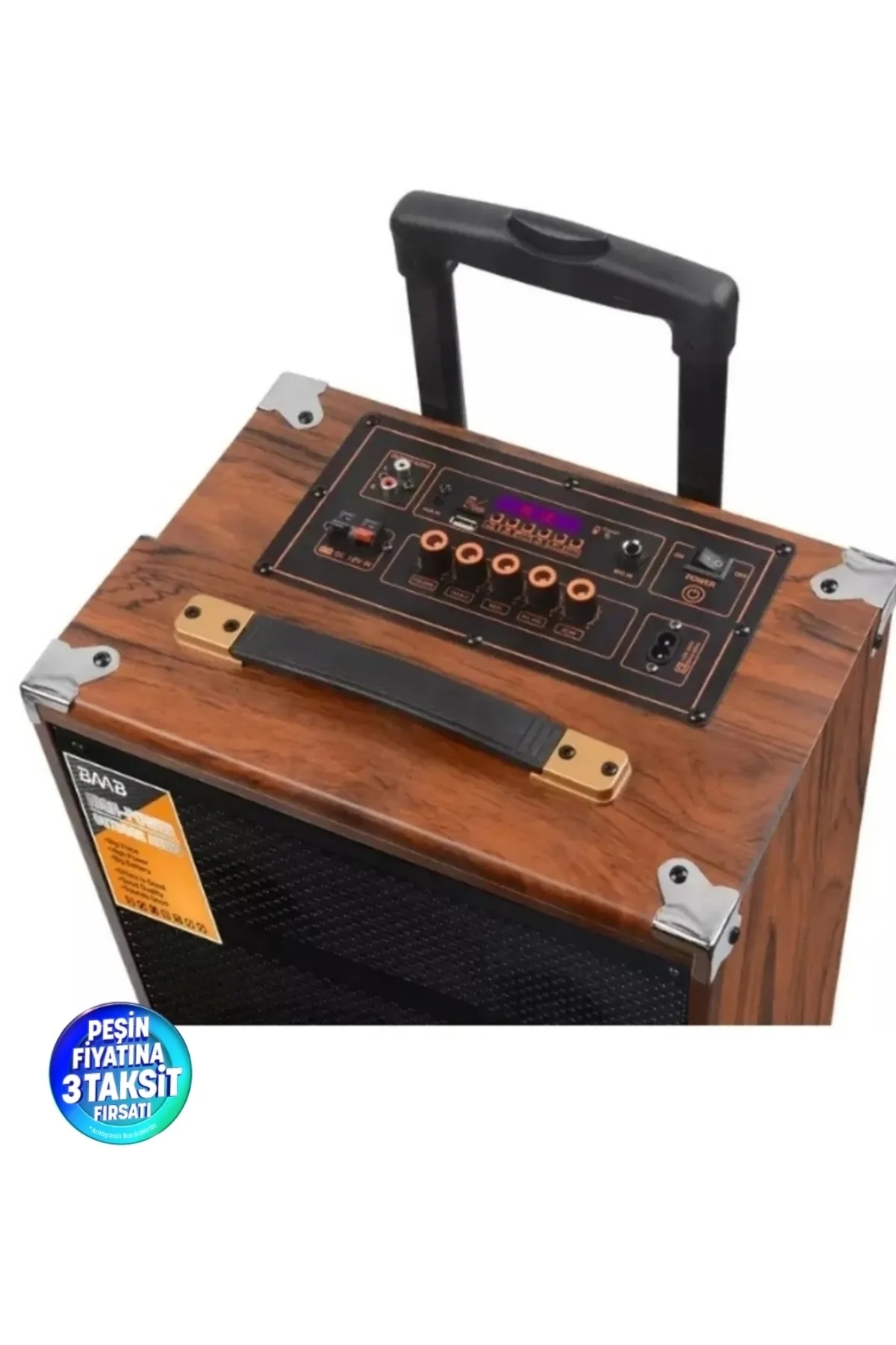 Bluetooth hoparlör 40W RMS 12 inç bordo çoklu bağlantı 3 saat dinleme 1 yıl garantili