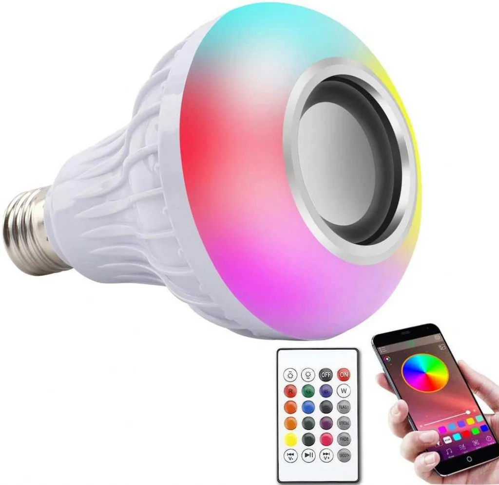 Bluetooth Hoparlör Akıllı Led Ampul Lamba Bluetooth Hoparlör Akıllı Led Ampul Lamba
