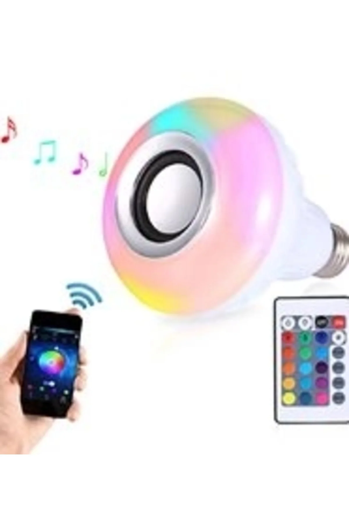 Bluetooth Hoparlör Akıllı Led Ampül Lamba Bluetooth Hoparlör Akıllı Led Ampül Lamba