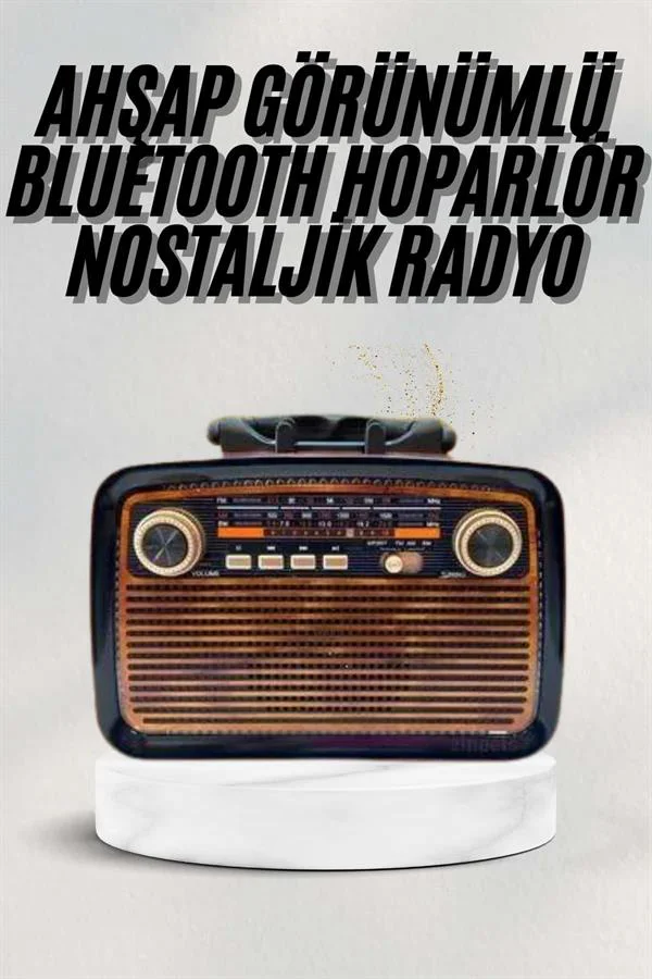Bluetooth Hoparlör Ahşap Renk Vintage Işıklı Nostaljik Radyo Fm Ahşap Görünümlü Bluetooth Hoparlör Ahşap Renk Vintage Işıklı Nostaljik Radyo Fm Ahşap Görünümlü