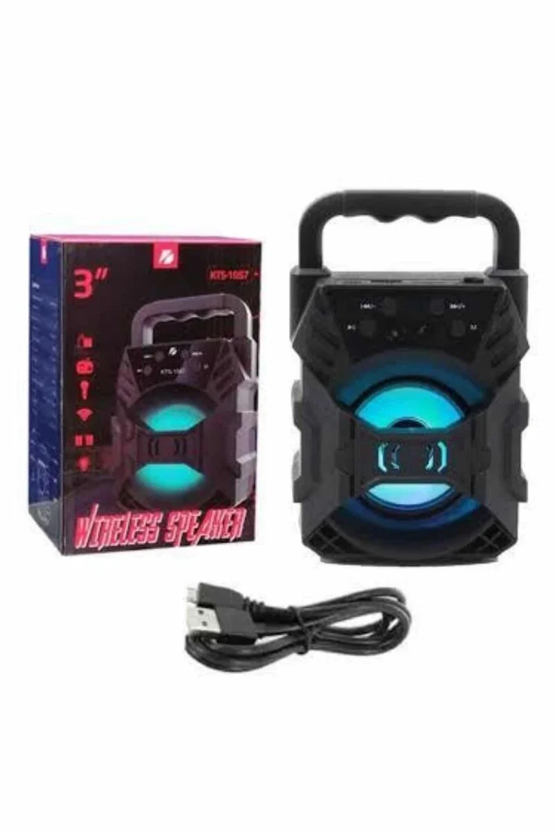 Bluetooth Hoparlör - Android iOS Uyumlu Taşınabilir Ses Bombası USB Girişli