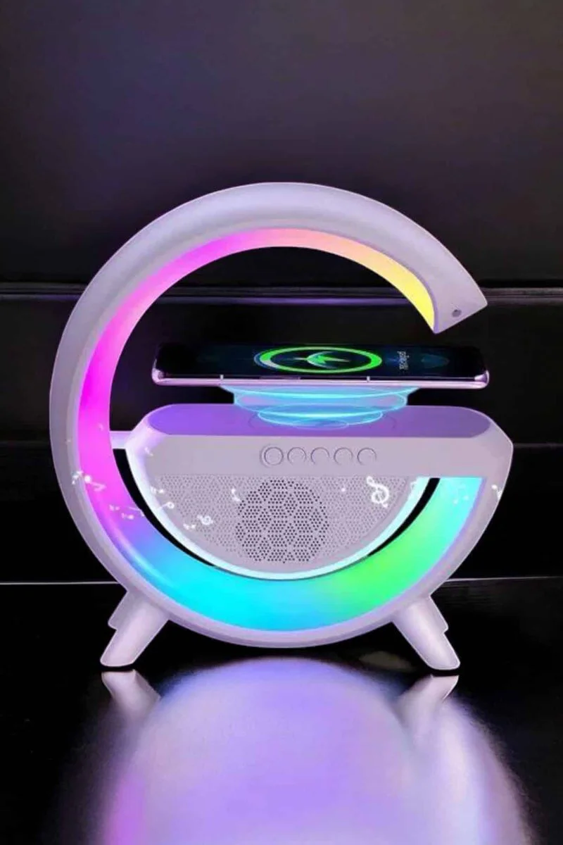 Bluetooth Hoparlör Dijital Göstergeli Wireless Şarj ve RGB Işıklı - Kablosuz Müzik, FM Radyo ve Çoklu Fonksiyon