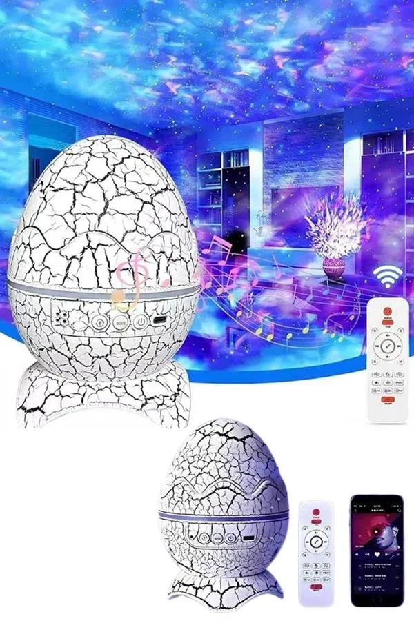 Bluetooth Hoparlör Dinozor Yumurtası Gece Masa Lambası Projektör Fiyatı, Yorumları ve Özellikleri