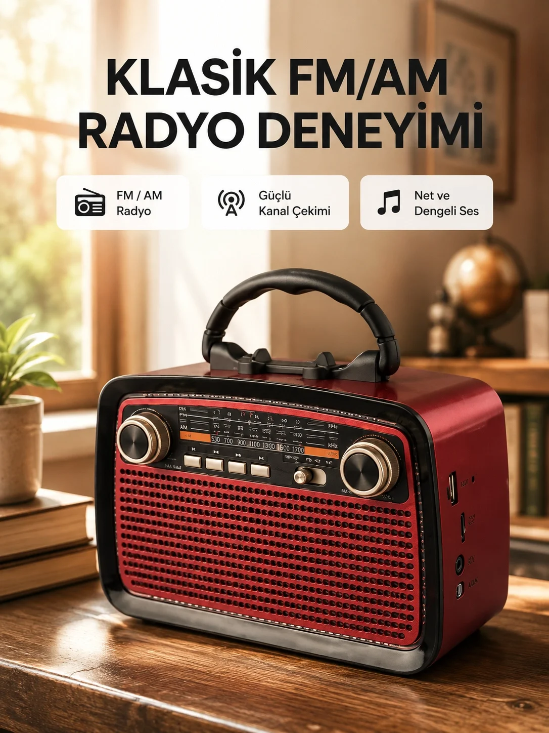 Bluetooth Hoparlör – Kablosuz Bağlantı, Geniş Ses Alanı, Radyo Destekli, Hafif ve Taşınabilir Bluetooth Hoparlör – Kablosuz Bağlantı, Geniş Ses Alanı, Radyo Destekli, Hafif ve Taşınabilir