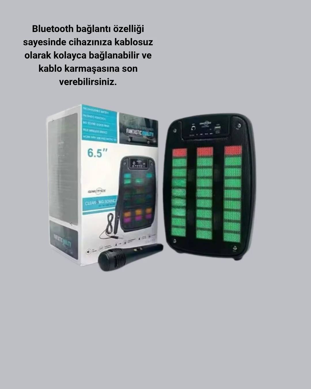 Bluetooth Hoparlör – Kablosuz Bağlantı, 2 Saat Müzik Süresi