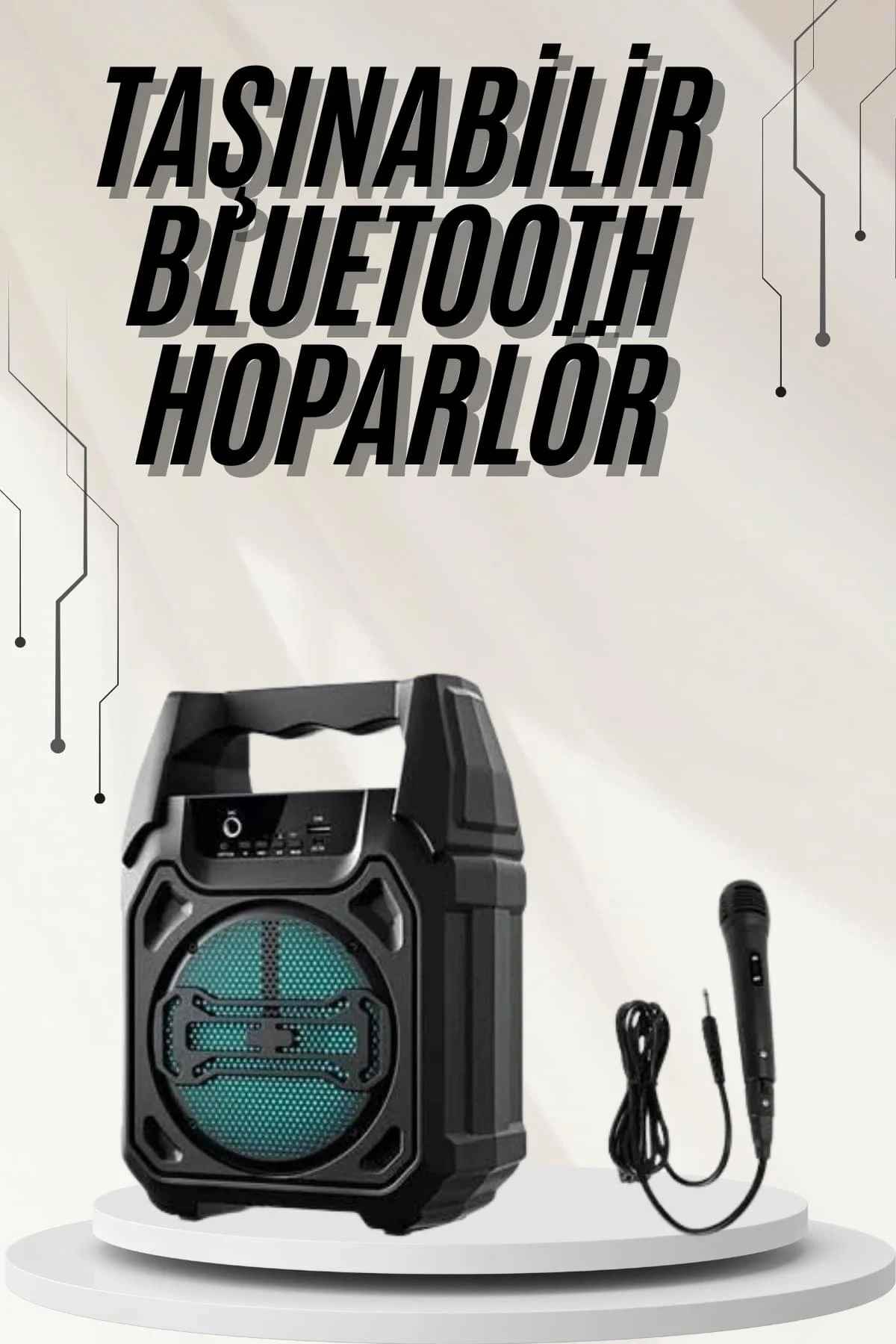 Bluetooth Hoparlör Led Işıklı Taşınabilir Kablosuz Speaker Uzun Pil Ömrü Fiyatı, Yorumları ve Özellikleri