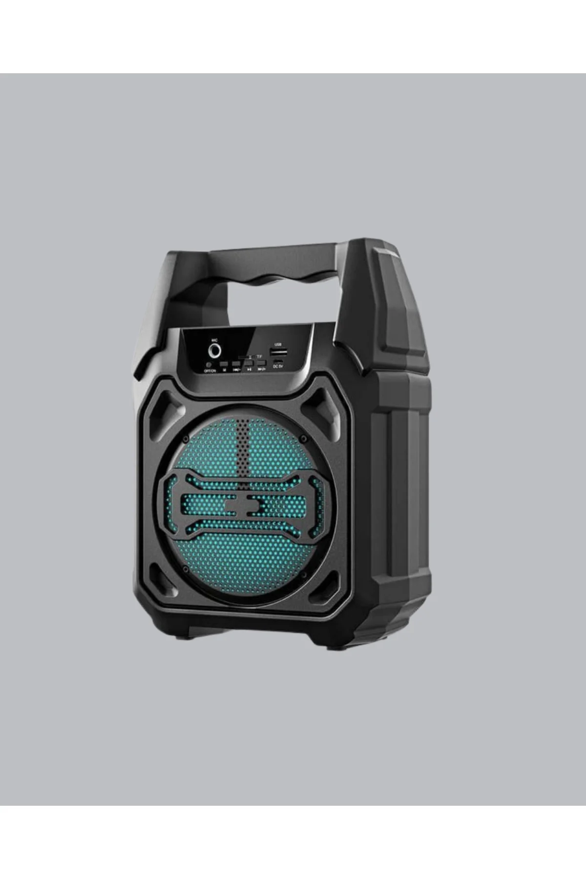 Bluetooth Hoparlör Mikrofonlu Taşınabilir Ses Sistemi FM Radyo, USB, SD Kart ve TWS Özellikli