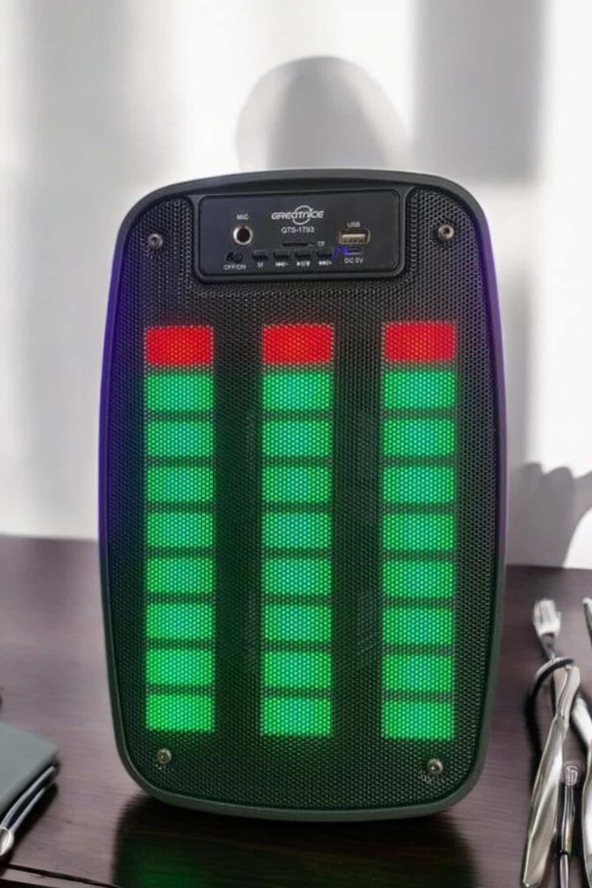 Bluetooth Hoparlör Mikrofonlu Speaker Taşınabilir Şarjlı - Lisiny