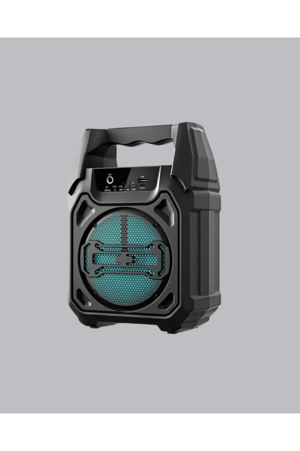 Bluetooth Hoparlör Mikrofonlu Taşınabilir Ses Sistemi FM Radyo USB SD Kart ve TWS Özellikli - Görsel 4