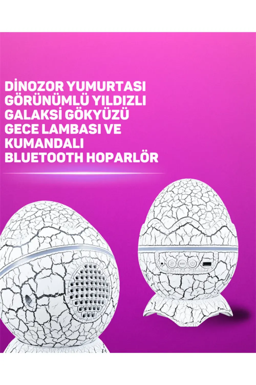 Bluetooth Hoparlör Özellikli 7 Renkli Gece Aydınlatması