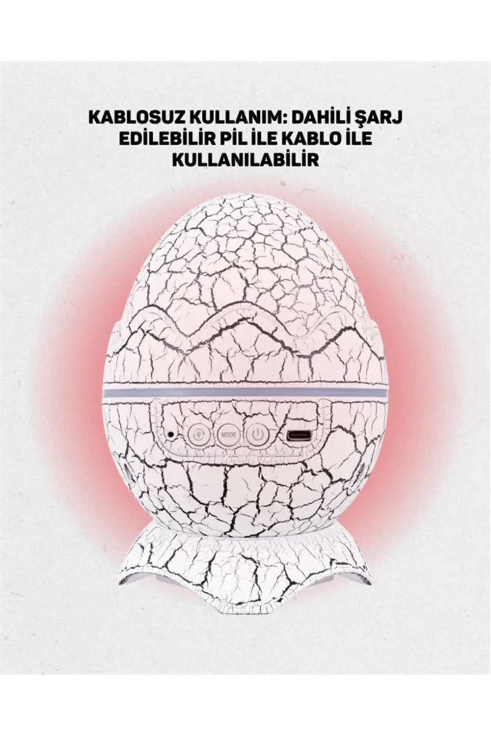 Bluetooth Hoparlör Özellikli 7 Renkli Gece Aydınlatması