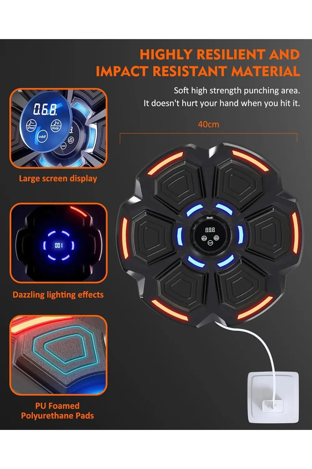 Bluetooth Hoparlör Özellikli Duvar Boks Makinesı 9 Mod Seviye Aya