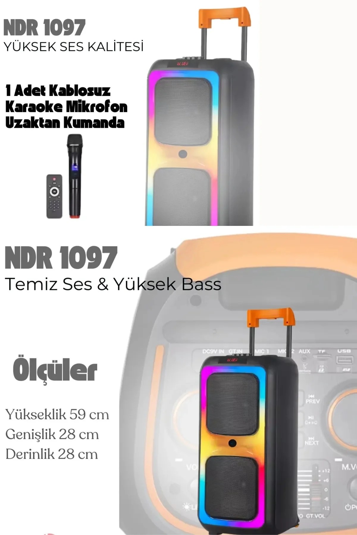 Bluetooth Hoparlör - Renk: Siyah, Özellik: Kablosuz, Dinleme Süresi: 5-10 Saat, Çoklu Bağlantı